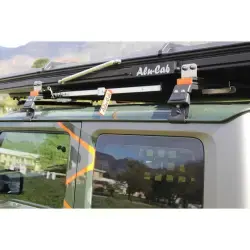 Supports de gouttière pour barres de toit transversales Alu-Cab